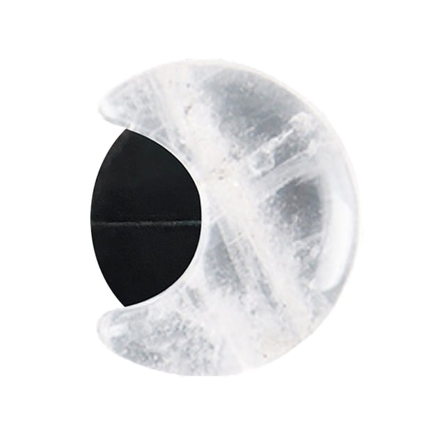 Clip de aire para coche de cristal Luna estrellada Decoración de aire para coche Accesorios de coche Cuarzo natural Piezas de coche Regalos de coche de cristal