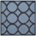 thumbnail image 6 of SAFAVIEH Bella Kaitlyn Geometric Circles Wool Runner Rug, Navy/Blue, 2'3" x 7', 6 of 9