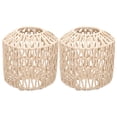 thumbnail image 1 of Miangastore 2Pcs Beige Paper Metal Chinese Style Light Cover For Friends And Family, 1 of 8