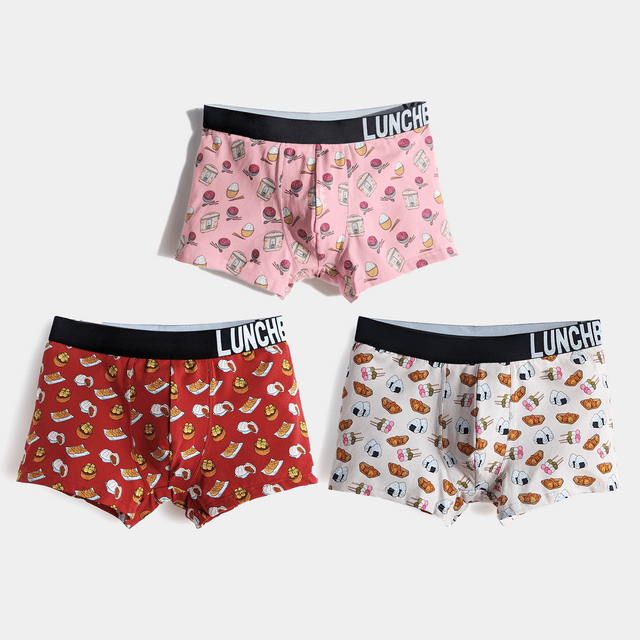 3-Pack Boxer Briefs Gift Set - DimSum, Rice, Onigiri