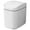 White, variant on Eease Small Trash Can With Lid Plastic Waste Basket Office Trash Can Desktop Garbage Can