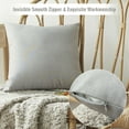 thumbnail image 7 of Set of 2 Outdoor Waterproof Throw Pillow Covers 18x18 Inch for Patio Garden Porch Sofa, Gray, 7 of 7