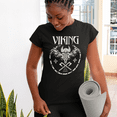 thumbnail image 5 of Viking Shirts for Women - Norse Mythology Odin Valkyrie Valhalla Vikings Raven Thor Nordic Graphic Tees for Women, 5 of 8