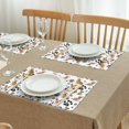 thumbnail image 3 of Corgi Dog and Footprints Summer Placemats Table Placemats Set Of 4-Linen Kitchen Washable Placemats Table Mats 11.8"x17.7"Non-Slip Heat Resistant, 3 of 6