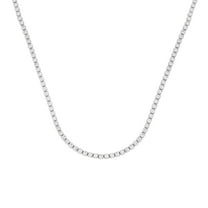 Unique Moments Women's 5 Ct. Lab Grown Diamond Tennis Necklace in Sterling Silver