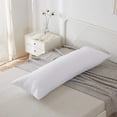 thumbnail image 1 of Acanva Fluffy Bed Sleeping Side Sleeper Body Pillow Insert, Extra-Long 20â€ x 72â€, White, 1 of 4