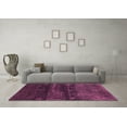 thumbnail image 3 of Ahgly Company Indoor Round Abstract Pink Contemporary Area Rugs, 5' Round, 3 of 4