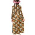 thumbnail image 5 of DISNIMO Thanksgiving Fall Daisy Long Sleeve Dress for Kids 7-8yrs Dresses with Pockets and Long Sleeves Dress Kids Long Sleeve Dresses for Girls Twirl Skater Dress Kids Crew Neck Dress, 5 of 7