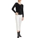 thumbnail image 2 of INSPIRE CHIC Top de Fiesta con Cuello Cowl Arrugado de Manga Larga con Brillo S Negro, 2 of 6