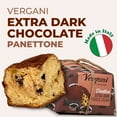 thumbnail image 4 of Vergani Extra Dark Chocolate Panettone, Pack of 2 -Traditional Italian Holiday Cake with Rich Chocolate Filling, 4 of 7