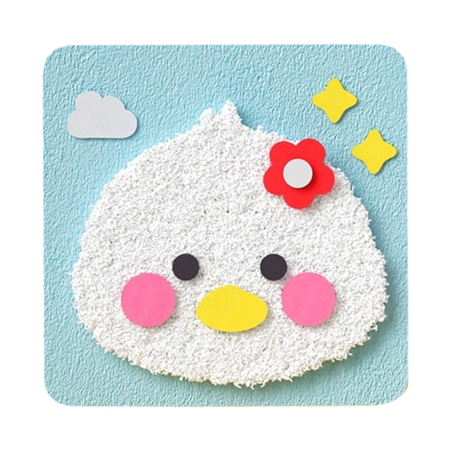 Embroidery Kit With Non Woven Fabric Substrate Yarn Needle And Patch 20 cm x 20 cm