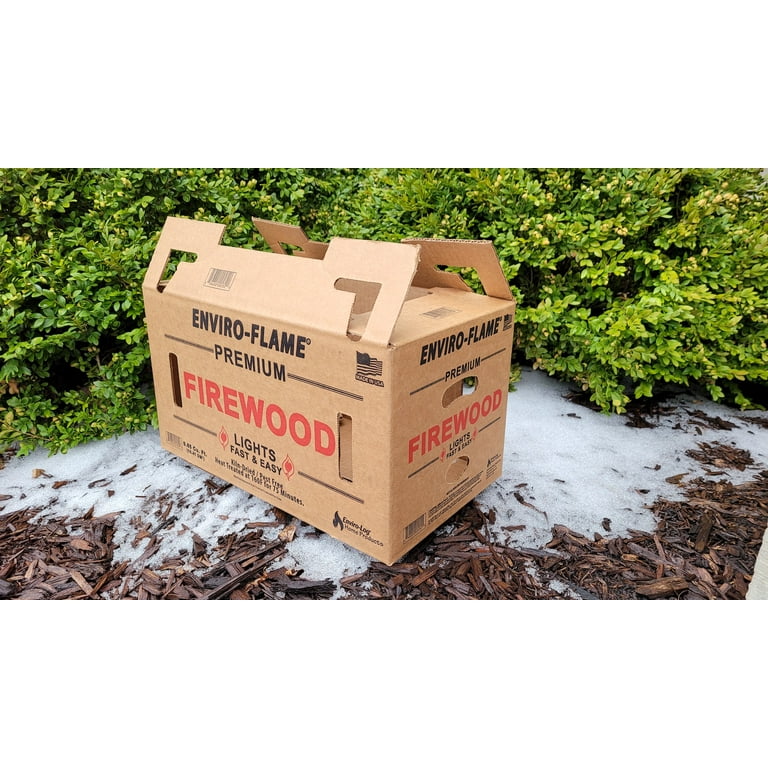 Enviro-Log Enviro-Flame Firewood .65CF Boxed Fire Log, 9 x 16.3 x 9 -  Walmart.com