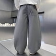 thumbnail image 6 of Guluxicc Boys Cargo Pants Loose Casual Elastic Waist Wide Leg Outdoor Trousers with Pockets for Kids 5-15 Years, 6 of 7