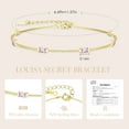 thumbnail image 4 of CDE Birthstone Bracelets for Women 925 Sterling Silver Simple Zircon Bracelets Birthday Anniversary Jewelry Gift Best Gift Fine Packing Gift Box, 4 of 9