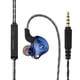 thumbnail image 2 of Auriculares con cable Portátil 96dB TPE Gancho de la oreja en la oreja Auriculares Cantando Voz Llamada Ejercicio Auricular con Micrófono Azul Inevent EL022393-02B, 2 of 7