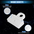 thumbnail image 3 of 4 Pcs Car Window Door Glass Channel Retainer Clip 1.61"x1.57"x0.55" Glass Regulator Holder Sash Clip, 3 of 6