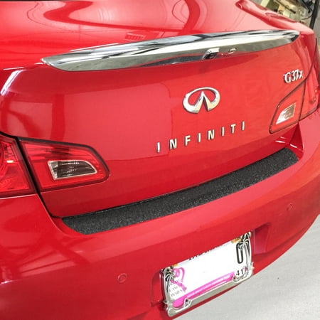 - Rear Bumper Scuff Scratch Protector Compatible with Infinity 2011-2013 G37, 2007-2010 G35, 2011-2012 G25, 2014-2015 Q40 Sedan 4dr 1pc Shield Paint Cover (does not fit coupe or convertible)