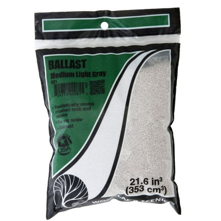 UPC: 0724771000815 | Woodland Scenics Ballast & Coal Ground Cover  Medium  Light Gray