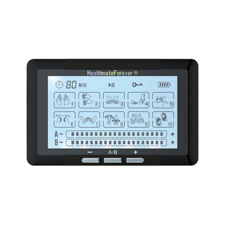 HealthmateForever TS10ABH Touch Screen TENS Unit & Muscle Stimulator (Black)