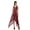 Burgundy, variant on Moomaya Handkerchief Dress Women Printed Halter Summer Dresses Women