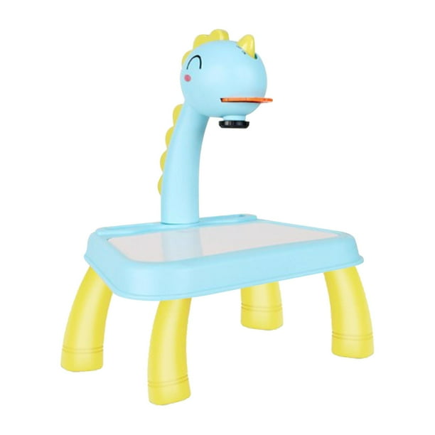 de pintura de proyector de dibujos animados, de proyección de dibujo, juguete educativo inteligente de aprendizaje para niños, Dinosaurio cielo azul