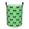 thumbnail image 1 of Balery alien cartoons Cesta de ropa redonda con asas, impermeable, independiente, para ropa, juguetes, dormitorio y familia-Medium, 1 of 6