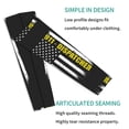 thumbnail image 2 of 911 Dispatcher Gift Thin Gold Line Flag Arm Sleeves For Men Women Compression Sports Sun Protection Tattoo Cover Up, 2 of 7