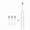 White, variant on Adult Sonic Electric Toothbrush - 4 Heads, 60-Day Battery, 6 Modes, IPX7 Waterproof, Timer