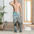 thumbnail image 2 of Sikiie Panda In Futuristic City Pajama Pants Men, PJ Bottoms, Sleep & Lounge Pants-Large, 2 of 6