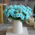 thumbnail image 4 of Yesbay 1 Bouquet Simulation Rose No Watering Vivid Ornamental Bright Color Artificial Flowers Home Beautification, 4 of 5