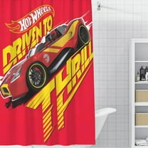 Hot Wheel Shower Curtain 59*71 Inches Waterproof And Durable Vivid Patterns Instantly Elevates Bathroom Style