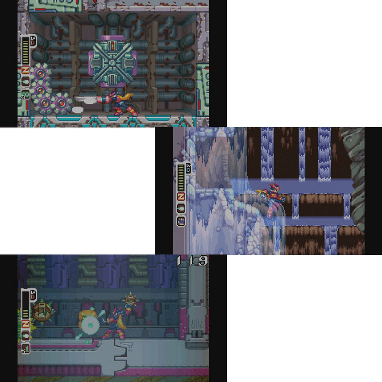 4PCS Set Mega Man Zero 1,2,3,4 Game Boy Advance Game