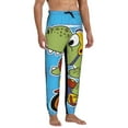 thumbnail image 4 of Kdxio Dinosaur Riding a Motorcycle Pattern Joggers,Sweatpants for Men with Pockets-XX-Large, 4 of 5