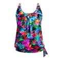 thumbnail image 2 of Womens Flowy Tankini Tops Modest Bathing Suit Loose Fit Swimsuits Tops Color Multicolour Size XXL, 2 of 4