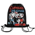thumbnail image 2 of The Cuphead Show Drawstring Backpack Sports Gym Bag Water Resistant String Bag Cinch Bag for Women Men, 2 of 7