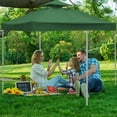 thumbnail image 5 of 10x10 Canopy Replacement Top - Double Tier Waterproof 300D Tent Cover for Straight Leg Pop Up Canopies, UV Resistant Vented Gazebo Roof for Outdoor Patio, Camping & Backyard (Dual Tier Cover Only), 5 of 7