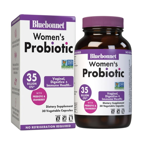 Bluebonnet Women’s Probiotic 35 Billion CFU^ w/Cranberry, Urinary Tract, Vaginal pH*