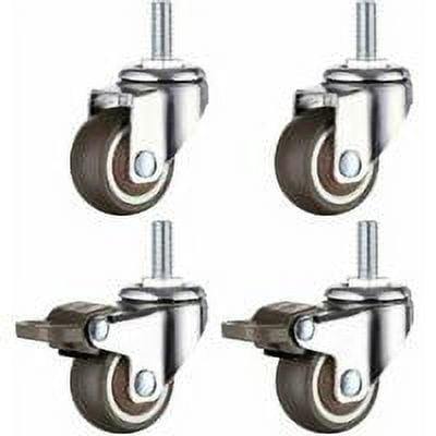 Rueda De Acero Giratoria 8 X 3 Pulgadas - Alta Resistencia, Tipo 5380S-A1-SS, Para Carritos O Equipo