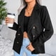 thumbnail image 4 of Chaqueta Blazer, Blazer de pana para mujer, Blazer de pana doble para mujer, Chaqueta de oficina de manga larga optimizada para la excelencia, 4 of 9