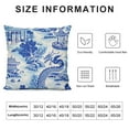 thumbnail image 6 of PIKWEEK  Chinoiserie Pillow Covers Set of 2, Vintage Chinese Dragon Decorative Throw Pillow Covers for Couch Sofa Home Decor Outdoor, Blue Dragon Chinoiserie Pillowcases Pack of 2, 6 of 6