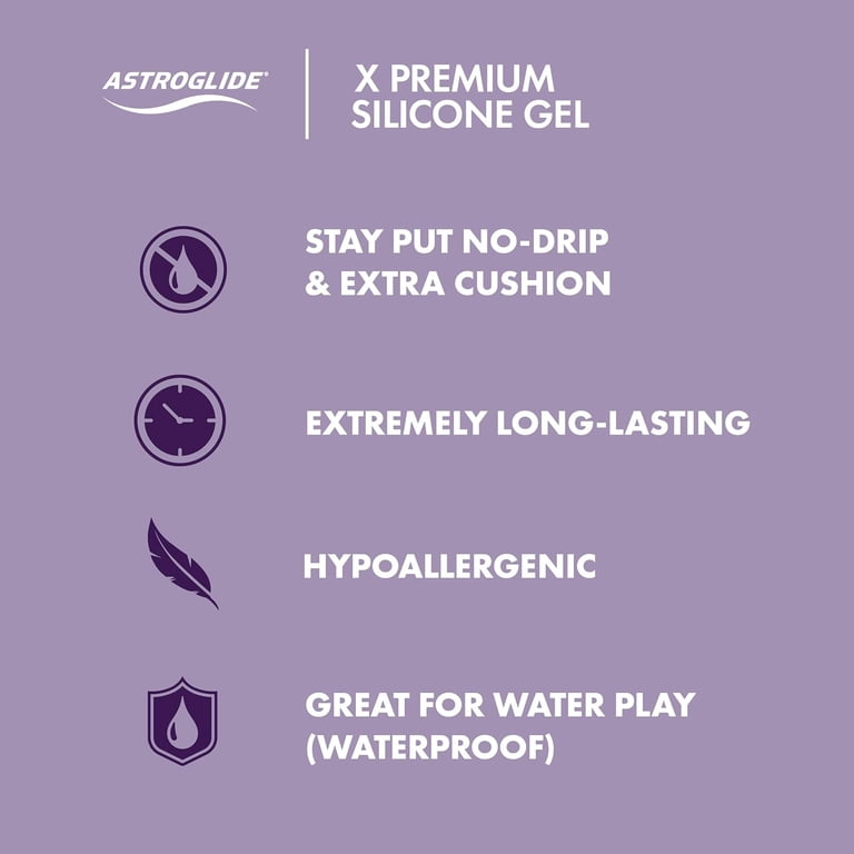 astroglide x silicone gel personal lubricant Astroglide X Silicone Gel Personal Lubricant, Long-Lasting Waterproof Sex  Lube, 3 oz main image 1