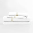 thumbnail image 3 of Noble Linen's 4 Piece Sheet Set with Rope Embroidery, 3 of 3