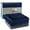 Blue, variant on Teler Weighted Blanket 60"*80",15 lbs Queen Size, Heavy Weighted Blankets for Adult, 1 x Cozy Heat Warm Minky Plush Washable Removable Cover Included, Micro Glass Beads Technology