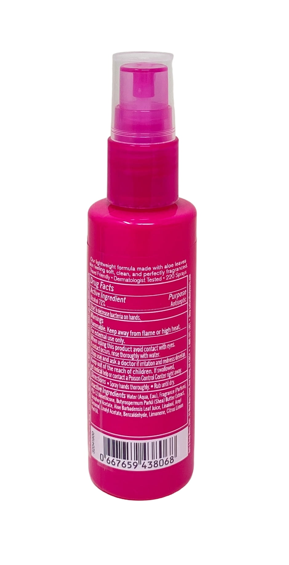 Bath & Body Works Strawberry Bite 3 - Hand Sprays - (1 fl oz / 29 ml Each) with a Peach Gardenia Mini Soap