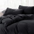 thumbnail image 3 of Juego de sábanas Bedsure California King, 4 piezas, poliéster negro, 3 of 7