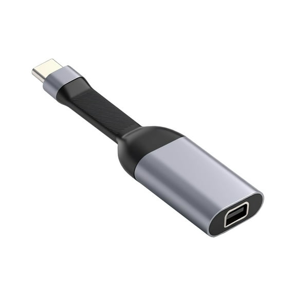 JSER USB-C Type-C Source to Mini DP Displayport 4K 60hz Sink HDTV Adapter Ultra Slim Flat Cable 1080p for Laptop Tablet Phone