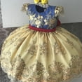 thumbnail image 2 of AAMILIFE Robe de Mariage en Tulle et Dentelle pour Filles, Élégante Robe de Princesse pour Fête, Robe de Cérémonie, Robe pour Enfants, 2 of 3