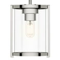 thumbnail image 6 of Hunter - Astwood 1-light Polished Nickel, Mini Pendant Light, Dimmable, Caged Style, Cylinder Shaped, for Bedrooms, Dining, Living Rooms - 19004, 6 of 11