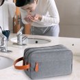 thumbnail image 4 of Neceser colgante Dopp Kit para hombres, bolsa de afeitar resistente al agua para viajes, 4 of 6