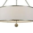 thumbnail image 4 of 518-SA Crystorama Lighting Broche - Six Light Chandelier-Antique Silver Finish    -Traditional Installation, 4 of 6